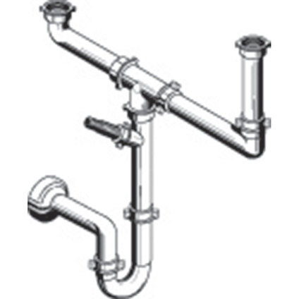 СИФОН ДВОЕН 1 1/2B СИФОН ДВОЕН 1 1/2B