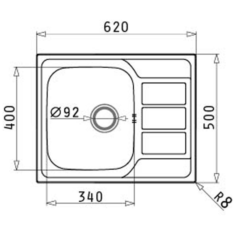 МИВКА ATHENA 62X50 1B1D ГЛАДКО Ф92 МИВКА ATHENA 62X50 1B1D ГЛАДКО Ф92