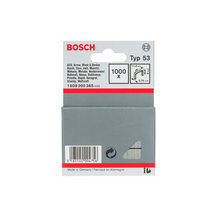 BOSCH, КЛАМЕРИ КОМПЛЕКТ 1000 БР. 8/11,4 BOSCH, КЛАМЕРИ КОМПЛЕКТ 1000 БР. 8/11,4