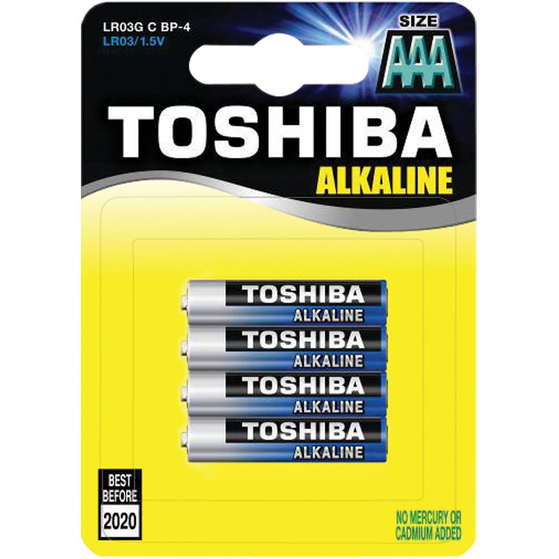 БАТЕРИЯ TOSHIBA LR03(X4) БАТЕРИЯ TOSHIBA LR03(X4)