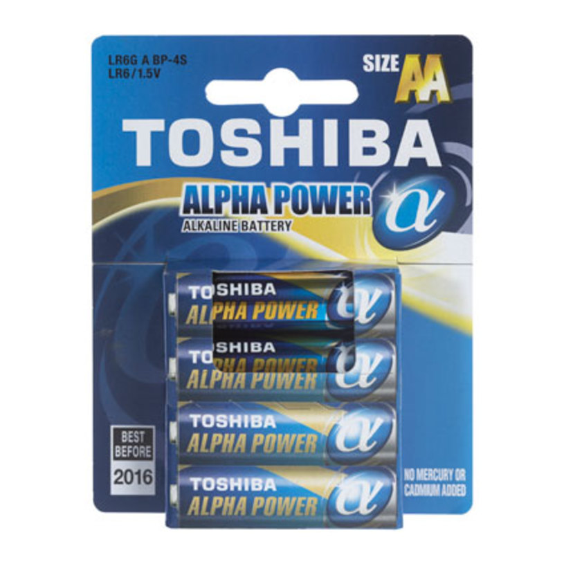 БАТЕРИЯ TOSHIBA ALPHA POWER LR6 (X4) БАТЕРИЯ TOSHIBA ALPHA POWER LR6 (X4)