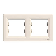 Рамка двойна крем IP20 Asfora Рамка двойна крем IP20 Asfora