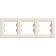 Рамка тройна крем IP20 Asfora Рамка тройна крем IP20 Asfora