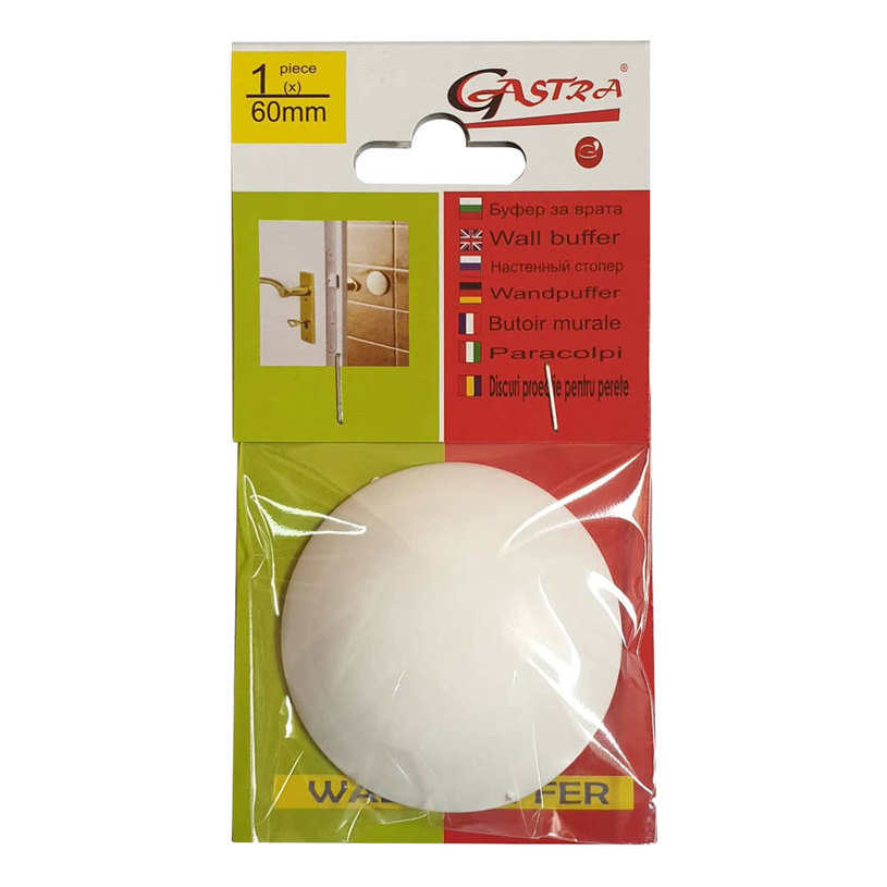 БУФЕР ЗА ВРАТА БЯЛ 1 БР/60 mm БУФЕР ЗА ВРАТА БЯЛ 1 БР/60 mm