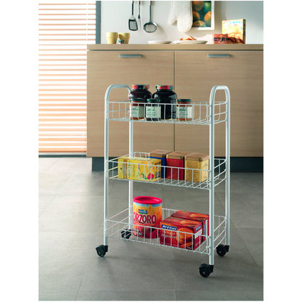 СТЕЛАЖ НА КОЛЕЛА SIENA-3НИВА 41x23x63СМ СТЕЛАЖ НА КОЛЕЛА SIENA-3НИВА 41x23x63СМ