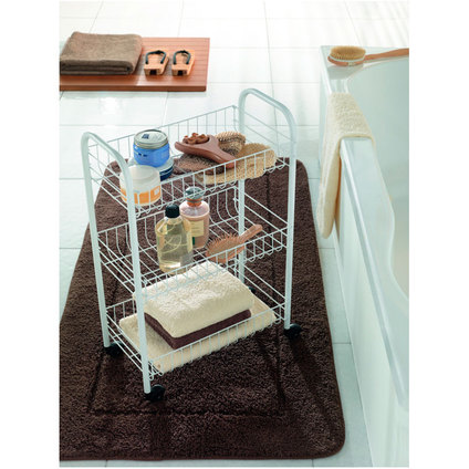 СТЕЛАЖ НА КОЛЕЛА SIENA-3НИВА 41x23x63СМ СТЕЛАЖ НА КОЛЕЛА SIENA-3НИВА 41x23x63СМ