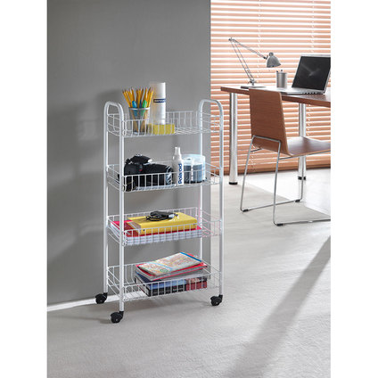 СТЕЛАЖ НА КОЛЕЛА PISA 4 НИВА 41x23x84СМ СТЕЛАЖ НА КОЛЕЛА PISA 4 НИВА 41x23x84СМ