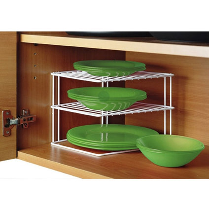 ЕТАЖЕРКА ЪГЛОВА SILOS PVC 25x25x19СМ ЕТАЖЕРКА ЪГЛОВА SILOS PVC 25x25x19СМ