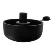 Стъпка регулираща PVC 17мм черна 2бр Стъпка регулираща PVC 17мм черна 2бр