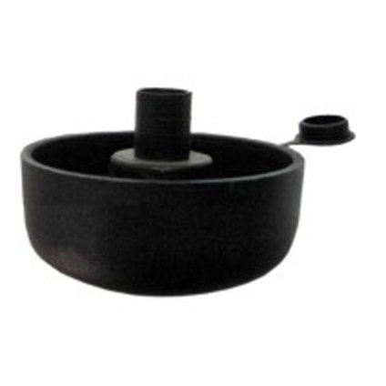 Стъпка регулираща PVC 17мм черна 2бр Стъпка регулираща PVC 17мм черна 2бр