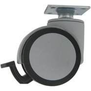 Колело меб. Ф50мм подсил.сиво,стоп,40кг Колело меб. Ф50мм подсил.сиво,стоп,40кг