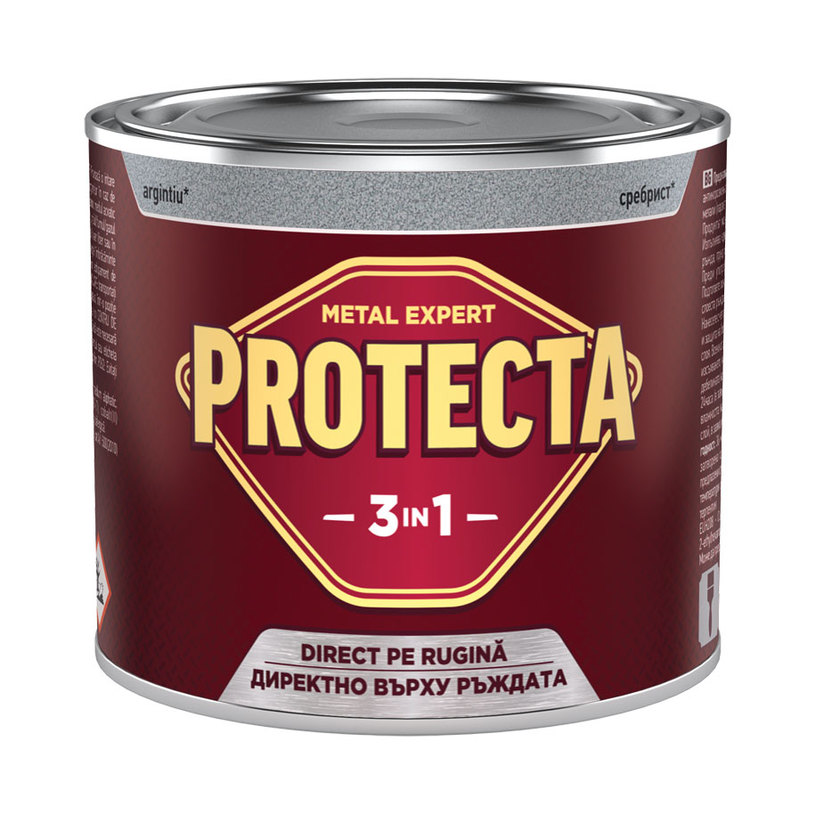 PROTECTA 3 В 1 ТЪМНО СРЕБРИСТ 500 ml PROTECTA 3 В 1 ТЪМНО СРЕБРИСТ 500 ml