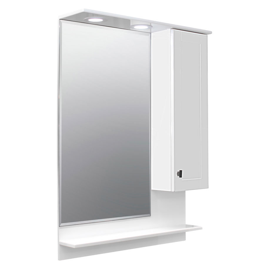 Illuminated mirror for shaving and make-up