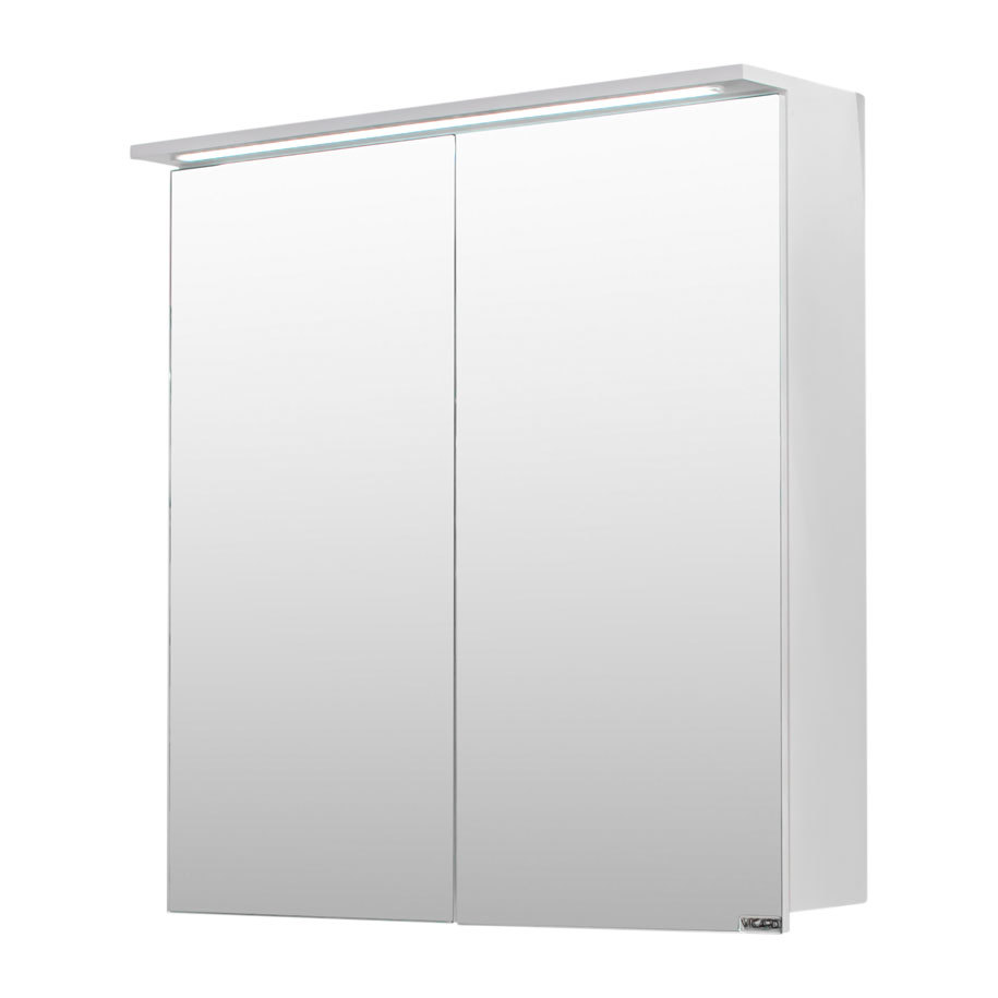 LED lighting for accurate light at the mirror