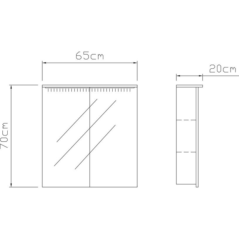 Сара с огледало 65 см Сара с огледало 65 см
