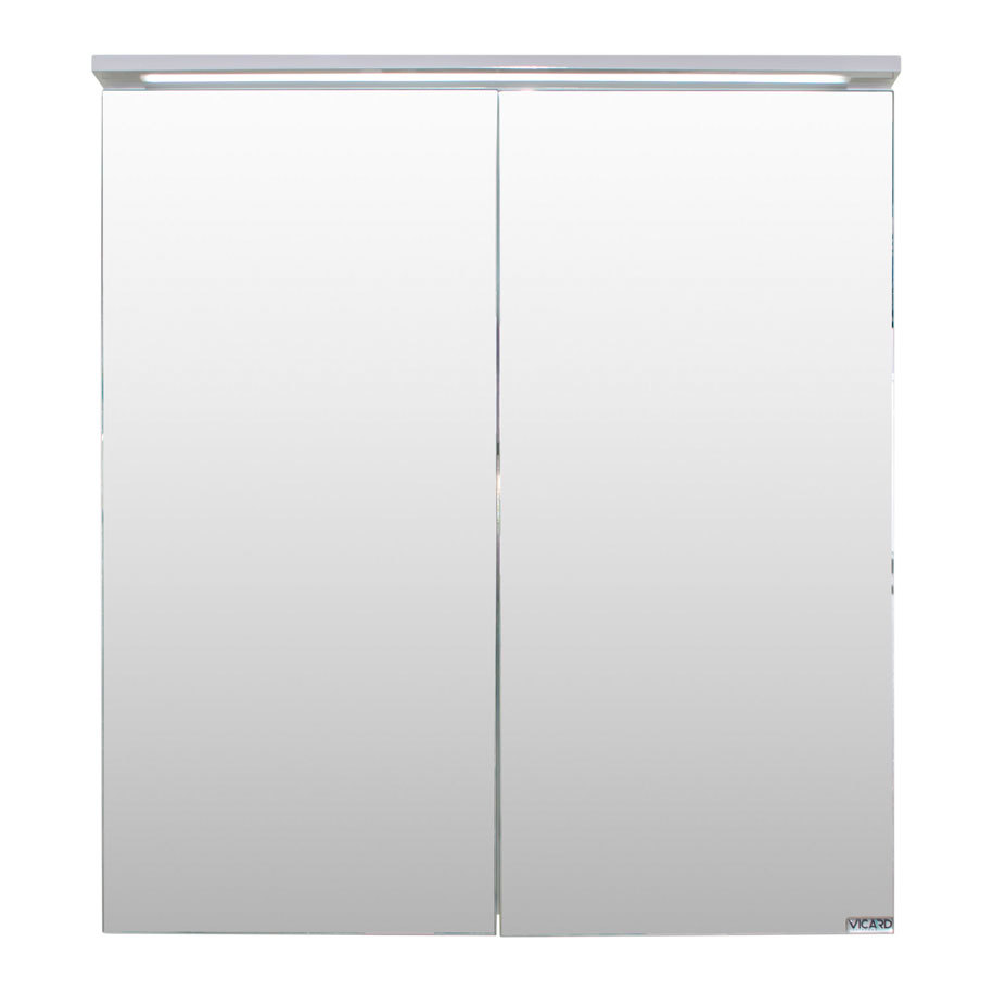 VICARD SARA Bathroom Mirror Cabinet 65 cm with LED Lighting