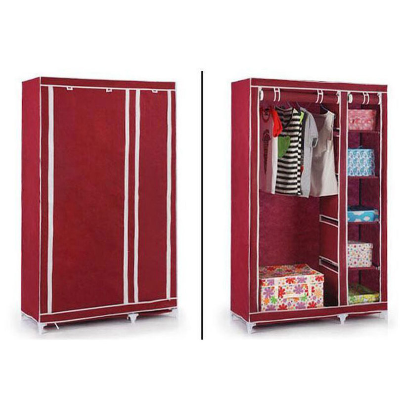 *** ТЕКСТИЛЕН ГАРДЕРОБ 110x45x175 , СИН *** ТЕКСТИЛЕН ГАРДЕРОБ 110x45x175 , СИН