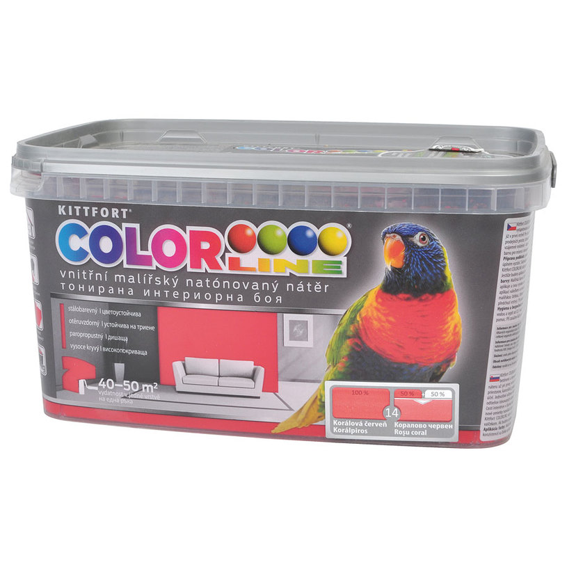 COLOR LINE ЛАТЕКС 14 КОРАЛОВО ЧЕРВЕН 4kg COLOR LINE ЛАТЕКС 14 КОРАЛОВО ЧЕРВЕН 4kg