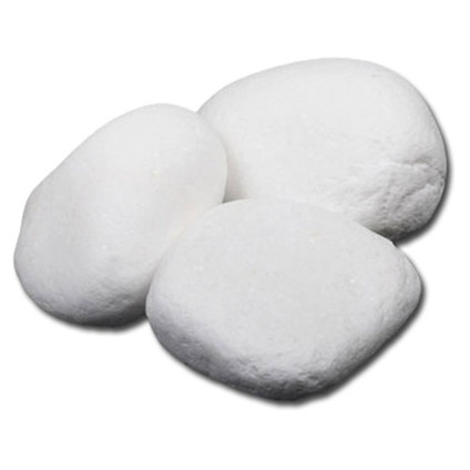 Бели декоративни камъчета 8-13см - 25кг