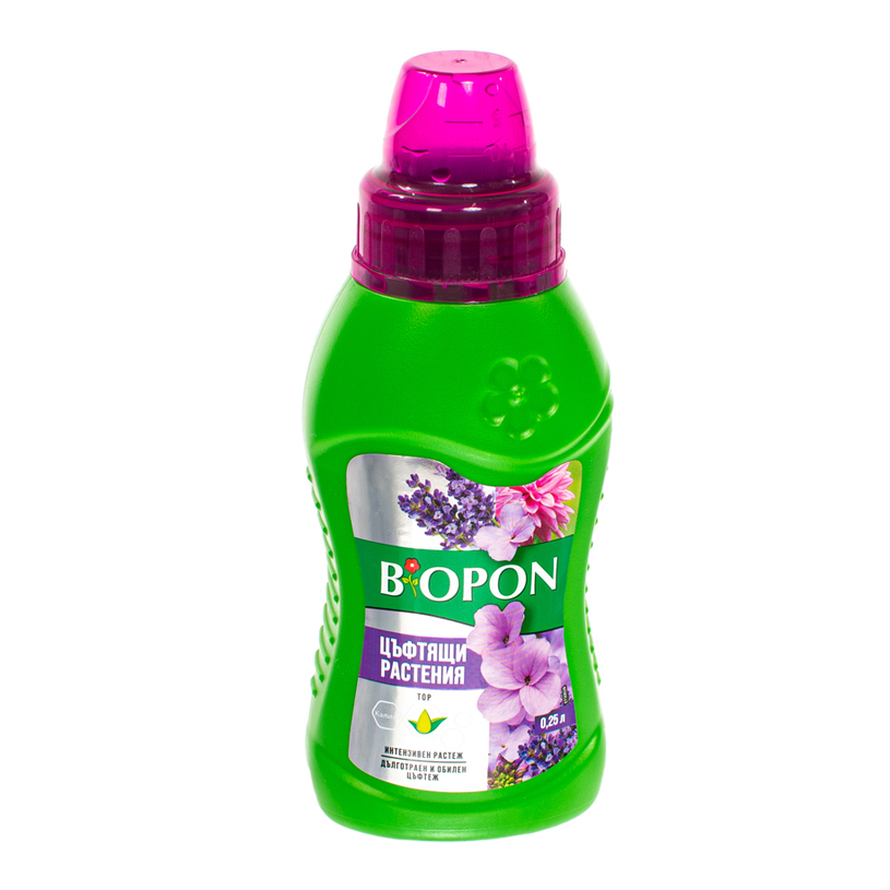 BIOPON Течен тор цъфтящи растения - 0,25 BIOPON Течен тор цъфтящи растения - 0,25