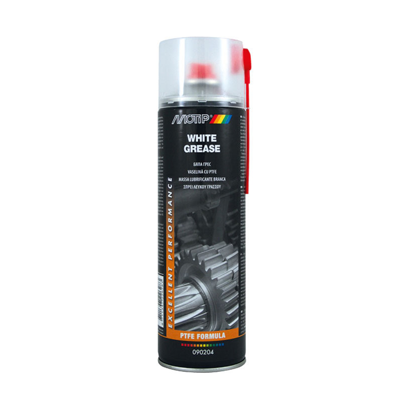 ГРЕС БЯЛА С ТЕФЛОН (PTFE) MOTIP, спрей 500 ml