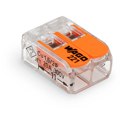 Клема 2x4мм гъвкав/2x2.5мм тв. пров.5бр Клема 2x4мм гъвкав/2x2.5мм тв. пров.5бр