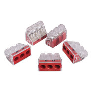 КЛЕМА ЗА КАБЕЛ С БЪРЗА ВРЪЗКА 5 БРОЯ WAGO 3х2.5MM-6MM КЛЕМА ЗА КАБЕЛ С БЪРЗА ВРЪЗКА 5 БРОЯ WAGO 3х2.5MM-6MM