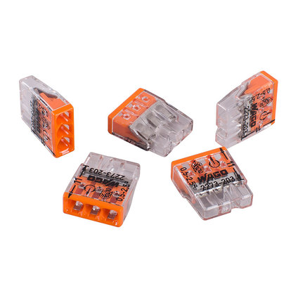 Клема 3х0.08мм-2.5мм твърд проводник 5бр Клема 3х0.08мм-2.5мм твърд проводник 5бр