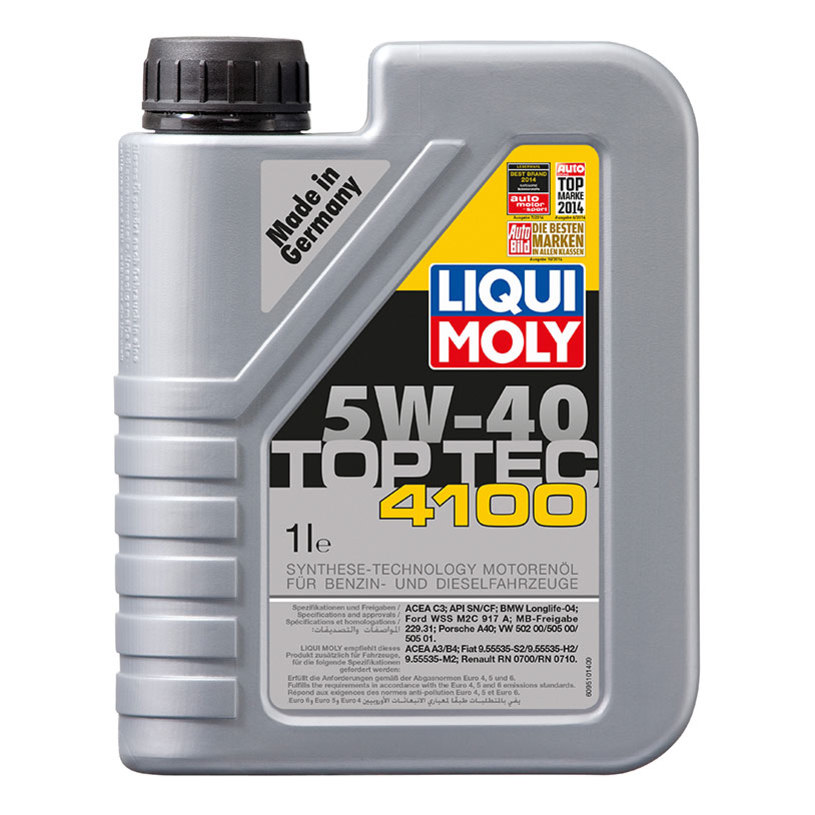 Моторно масло LIQUI MOLY Top Tec 4100 5W-40, 1 L, синтетично