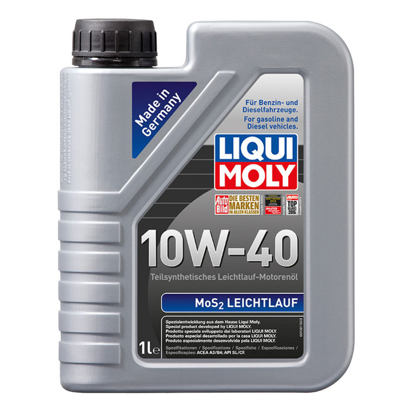 Моторно масло LIQUI MOLY MoS2 Leichtlauf 10W-40, полусинтетично, 1 L