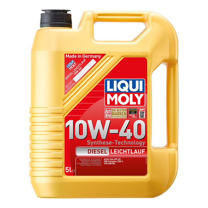 LIQUI MOLY Diesel Leichtlauf 10W-40 Motor Oil, 5 L — Semi-Synthetic for Diesel Engines
