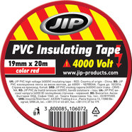 JIP ИЗОЛИРБАНД PVC 20 m/19 mm ЧЕРВЕН JIP ИЗОЛИРБАНД PVC 20 m/19 mm ЧЕРВЕН