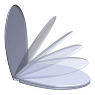 Пластм.тоалетна седалка SOFT CLOSE -1389 Пластм.тоалетна седалка SOFT CLOSE -1389