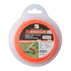 КОРДА ЗА ТРИМЕР ПРОФИЛ УСУКАН КВАДРАТ PREMIUM 2.4 ММ 15 М КОРДА ЗА ТРИМЕР ПРОФИЛ УСУКАН КВАДРАТ PREMIUM 2.4 ММ 15 М