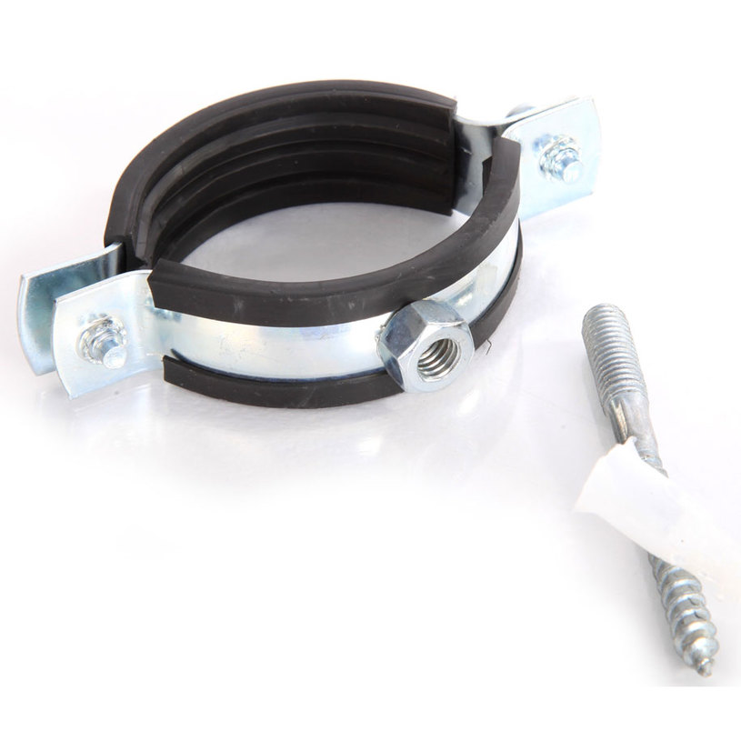 Скоба за мет.тръба с упл.гайка и винт 4" Скоба за мет.тръба с упл.гайка и винт 4"