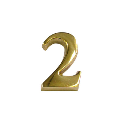 ЦИФРА "2" 45 MM МЕСИНГ ЦИФРА "2" 45 MM МЕСИНГ