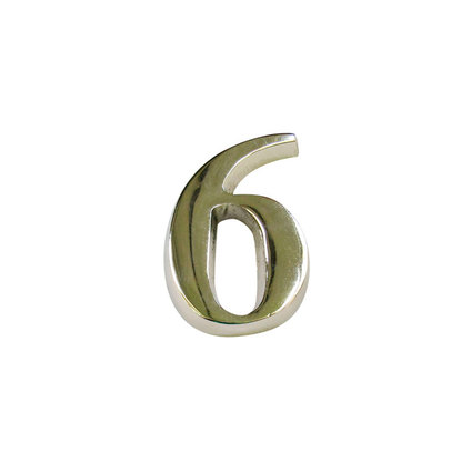 ЦИФРА "6" 45 MM НИКЕЛ ЦИФРА "6" 45 MM НИКЕЛ