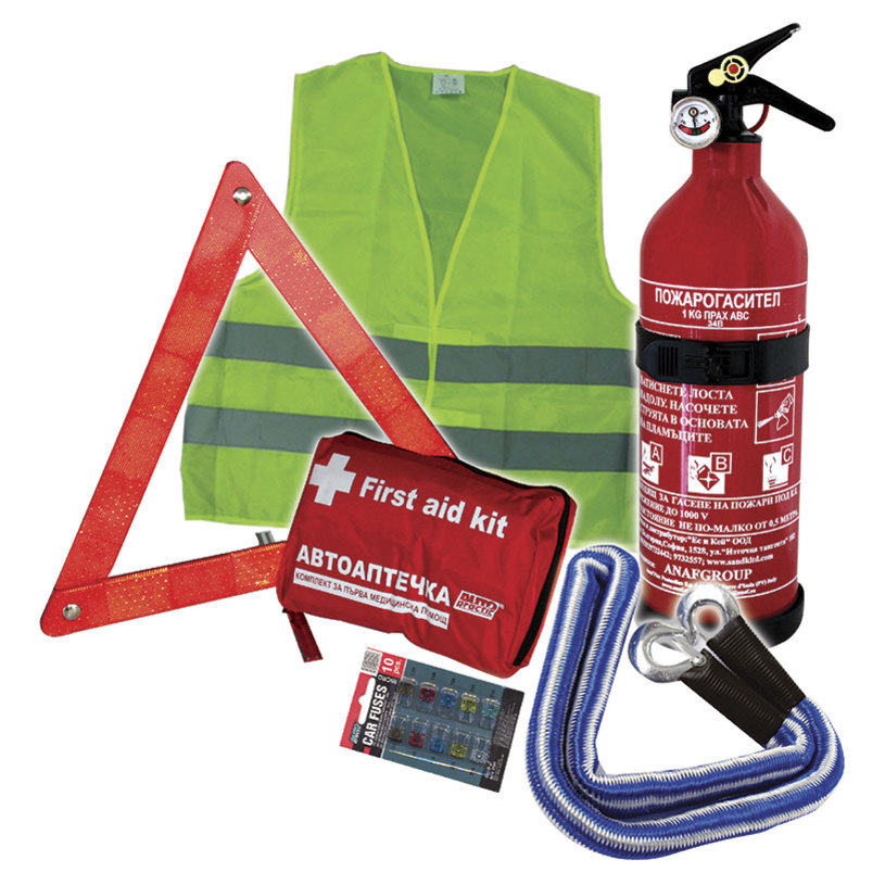 Авариен автокомплект - 6 части Авариен автокомплект - 6 части