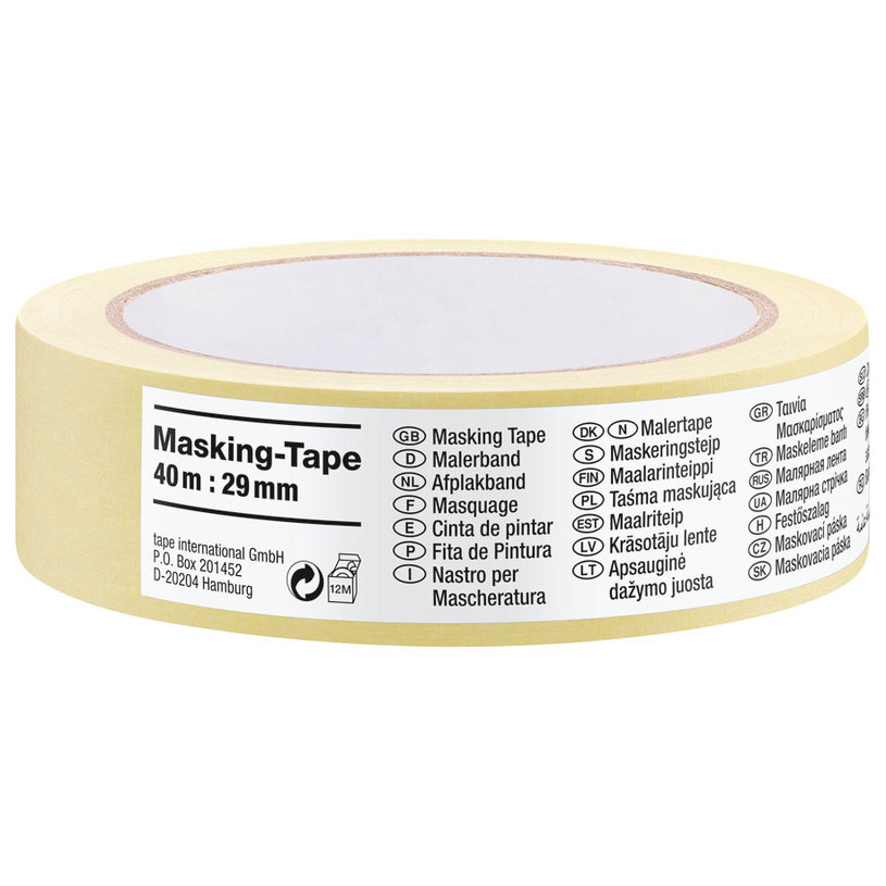 TESA ХАРТИЕНА ЛЕНТА 40 m/29 mm БЯЛА TESA ХАРТИЕНА ЛЕНТА 40 m/29 mm БЯЛА