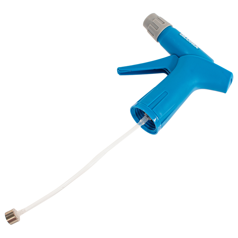Pistol grip and transparent level strip