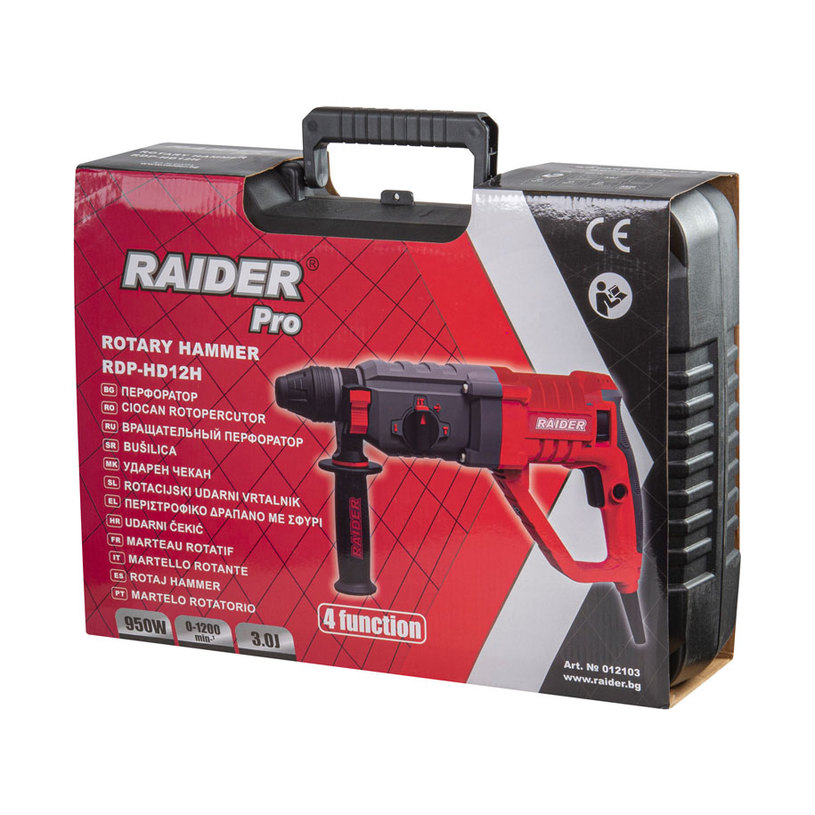 &RAIDER PRO Перфоратор RDP-HD12 950W 3J &RAIDER PRO Перфоратор RDP-HD12 950W 3J
