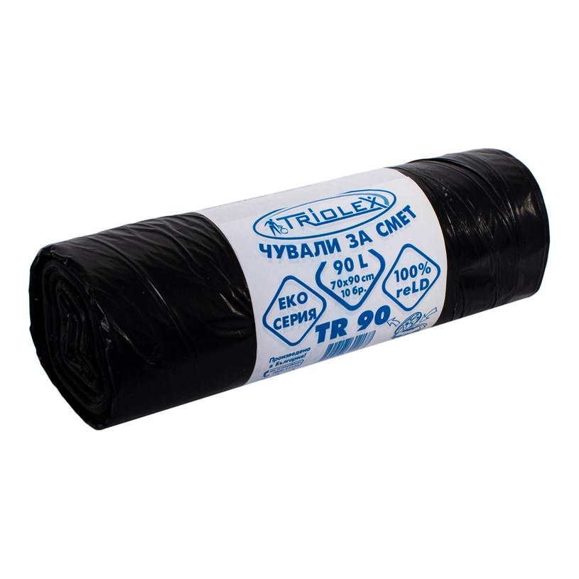 ТОРБИ ЗА ОТПАДЪЦИ 90L 10 БР 70Х90 CM ТОРБИ ЗА ОТПАДЪЦИ 90L 10 БР 70Х90 CM