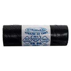 ТОРБИ ЗА ОТПАДЪЦИ РОЛКА 90L 70 CM Х 90 СМ LDPЕ 10 БР MEGAPORT ТОРБИ ЗА ОТПАДЪЦИ РОЛКА 90L 70 CM Х 90 СМ LDPЕ 10 БР MEGAPORT