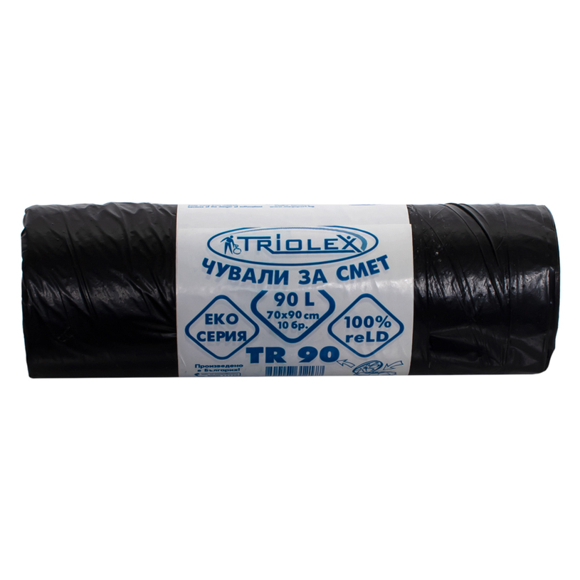 ТОРБИ ЗА ОТПАДЪЦИ 90L 10 БР 70Х90 CM ТОРБИ ЗА ОТПАДЪЦИ 90L 10 БР 70Х90 CM