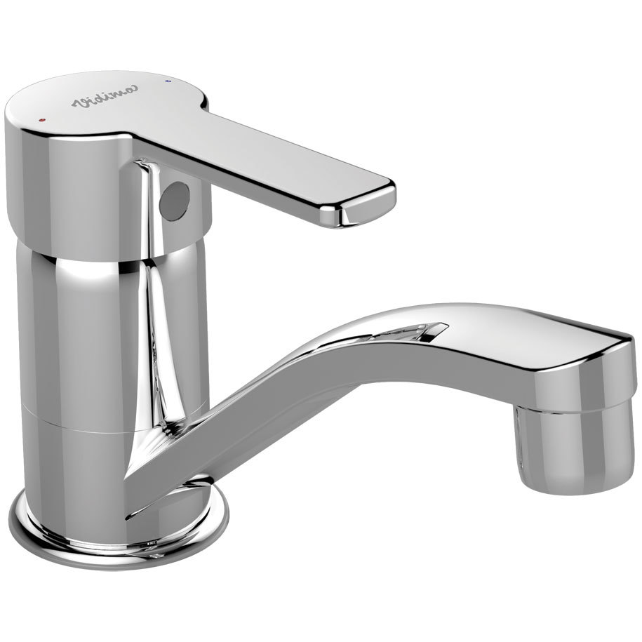 Смесител за умивалник VIDIMA Calista B1057AA, стоящ с тръбен чучур, хром