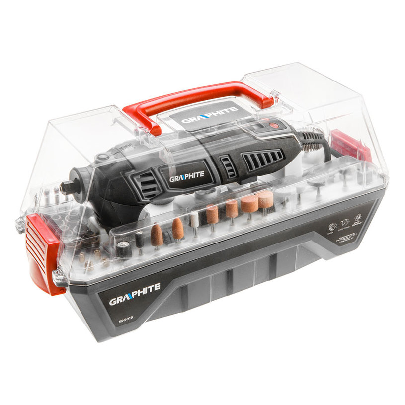 GRAPHITE МУЛТИШЛАЙФ 170W 190АКС. КУФАР GRAPHITE МУЛТИШЛАЙФ 170W 190АКС. КУФАР