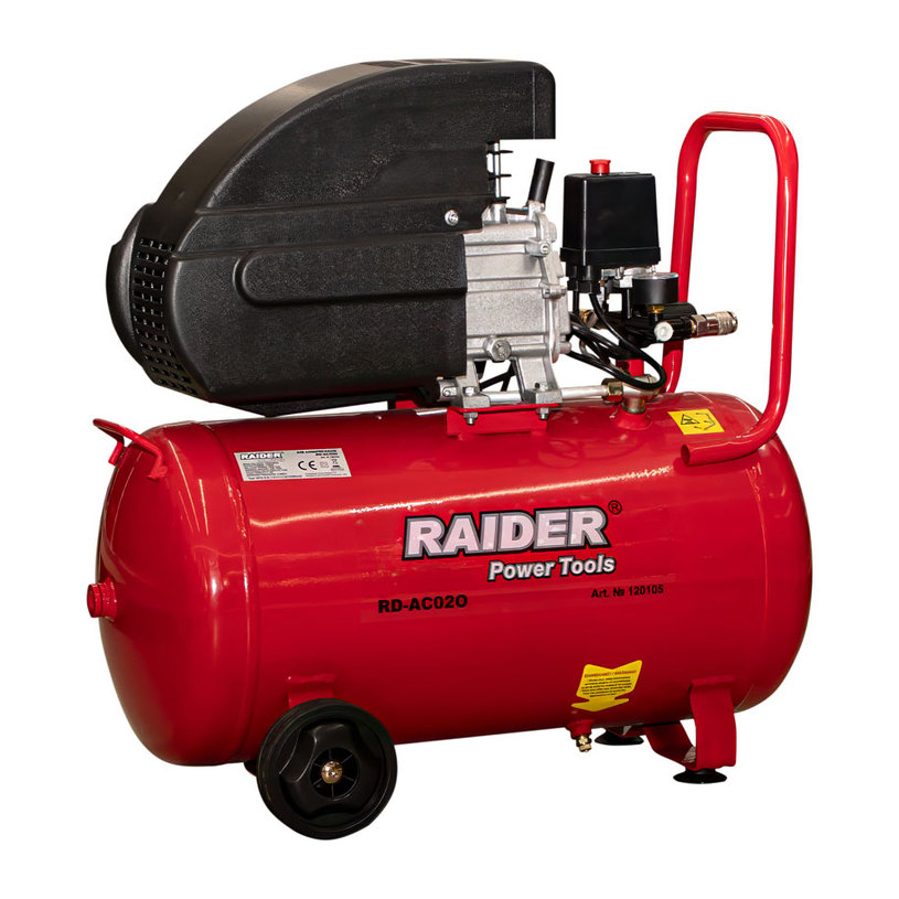 &RAIDER Компресор RD-AC02 50L 1.5kW &RAIDER Компресор RD-AC02 50L 1.5kW