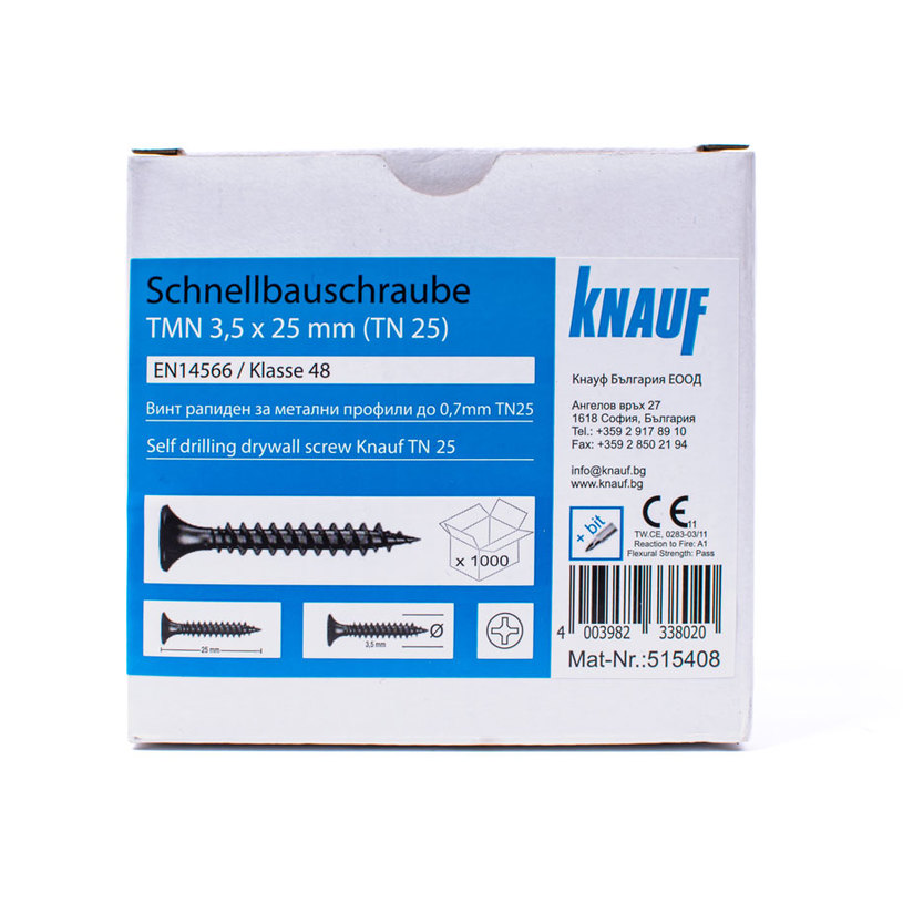 #РАПИДНИ ВИНТОВЕ TN 25MM/1000 БР. #РАПИДНИ ВИНТОВЕ TN 25MM/1000 БР.