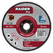 ДИСК ЗА МЕТАЛ Ф100X1X16 MM RAIDER ДИСК ЗА МЕТАЛ Ф100X1X16 MM RAIDER