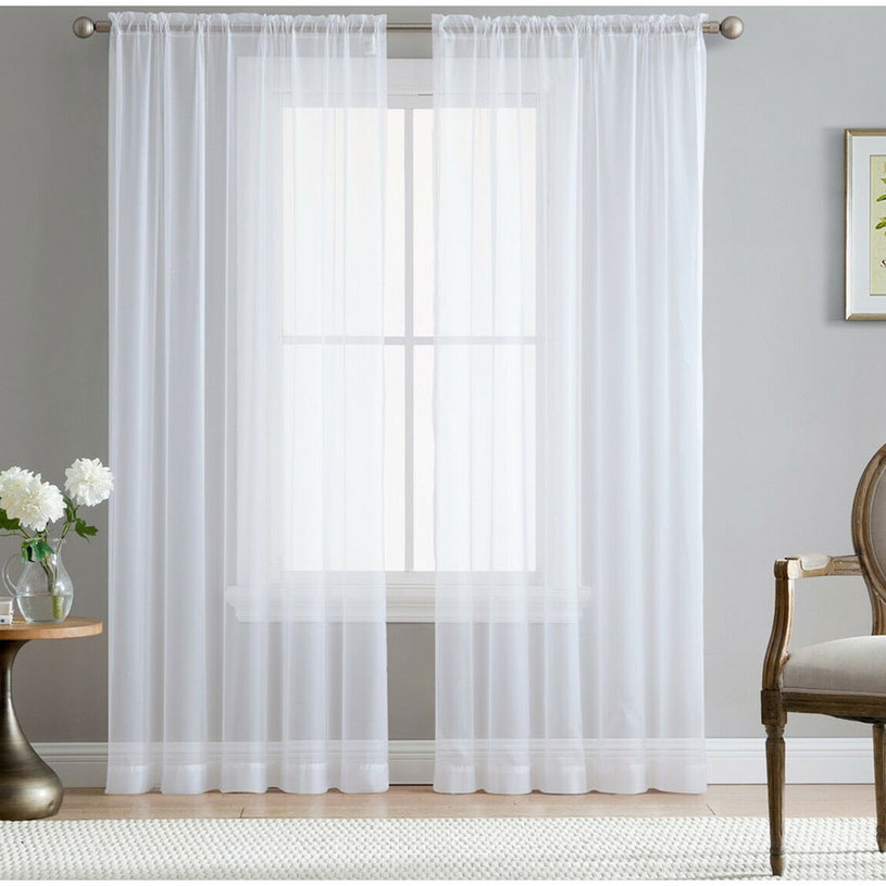 ПЕРДЕ ТЪНКО ВОАЛ БЯЛО 145X270 СМ ПЕРДЕ ТЪНКО ВОАЛ БЯЛО 145X270 СМ